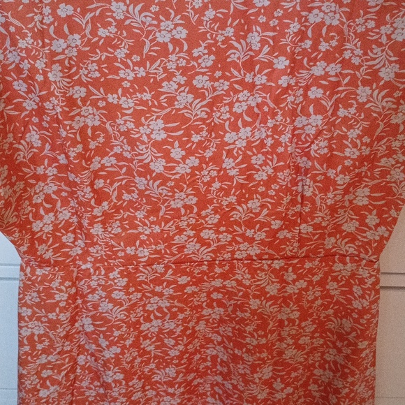 SHEIN Women's Short Sleeve Floral Print Ruffled Hem Dress New - Picture 11 of 12